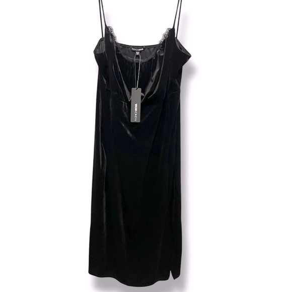 Valentina Velvet Midi Dress, Black - Size 3X - Picture 4 of 11